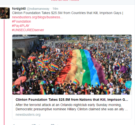 GAYS CAN NOT SUPPORT HILLARY